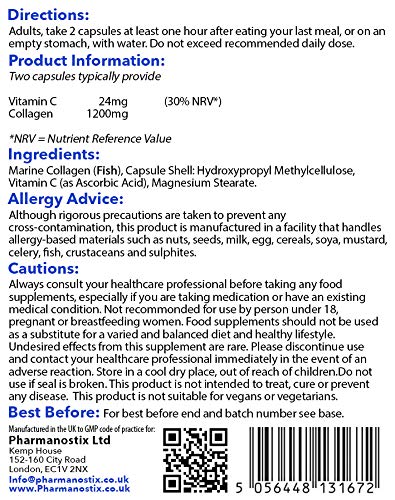 Marine Collagen C+ Supplement - Naticol® 1200 mg Marine Collagen Pharmanostix