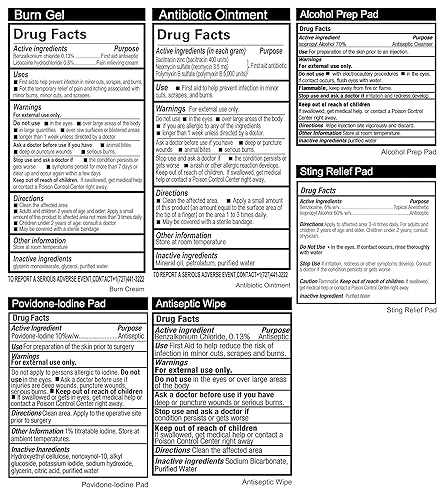 General Medi 360 Pieces Hardcase First Aid Kit - Comprehensive Large First Aid Box General Medi