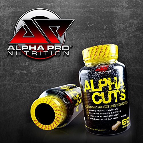 ALPHA CUTS Capsules Fat Burner Thermogenic Men Women Pre Cardio Workout Weight Loss ALPHA CUTS