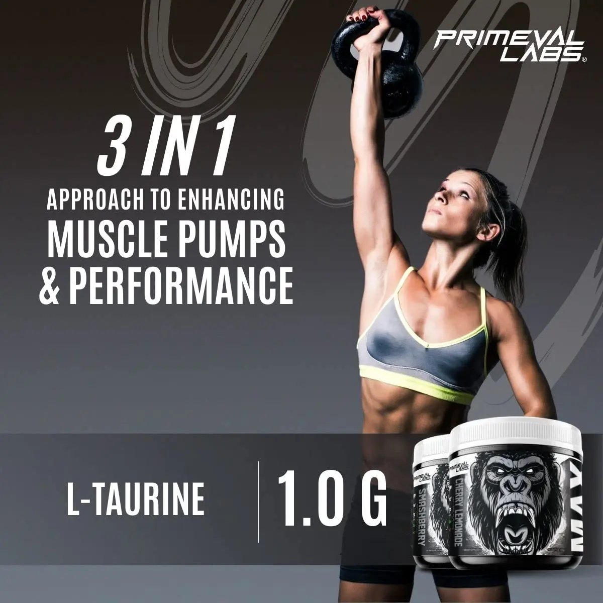 Primeval Labs ApeSh*t Max Pump Premium Pre-Workout | Muscle Pump & Vascularity | 40 Servings (Smashberry)
