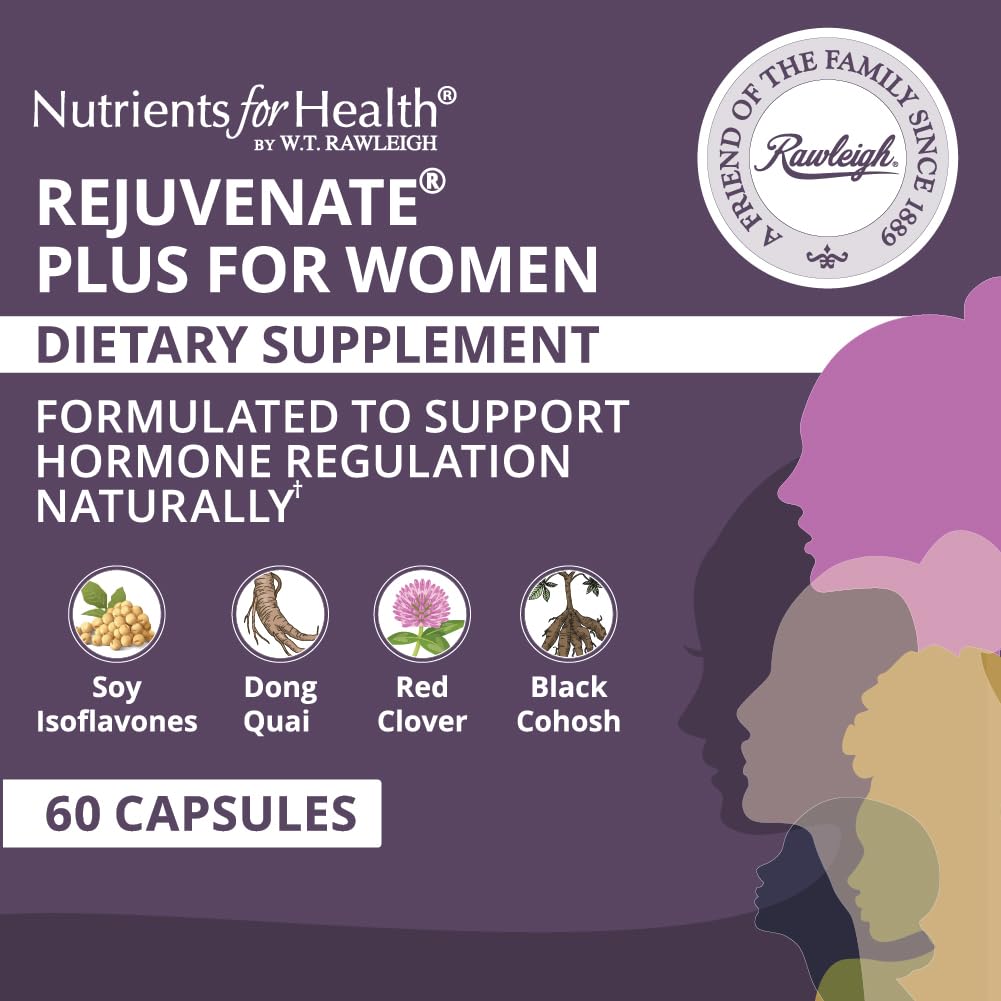 Rawleigh Rejuvenate Plus for Women - 60 Capsules - Dietary Women's Health Supplement Rawleigh