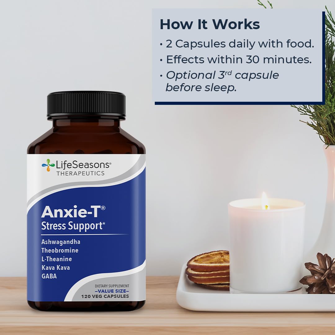Anxie-T - Stress Relief Supplement - Supports Mood & Mental Focus - Feel Calm LifeSeasons