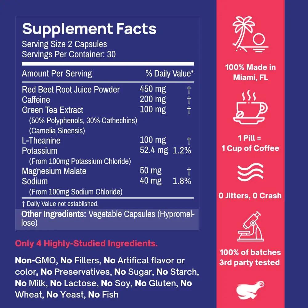 Pre Workout Pills and Creatine HCL Pills Bundle - Endless Energy, Muscle Growth, Endurance, Pump, No Crash, No Jitters, No Bloat | 30 Pre Workout servings, 75 Creatine HCL Servings for women and men