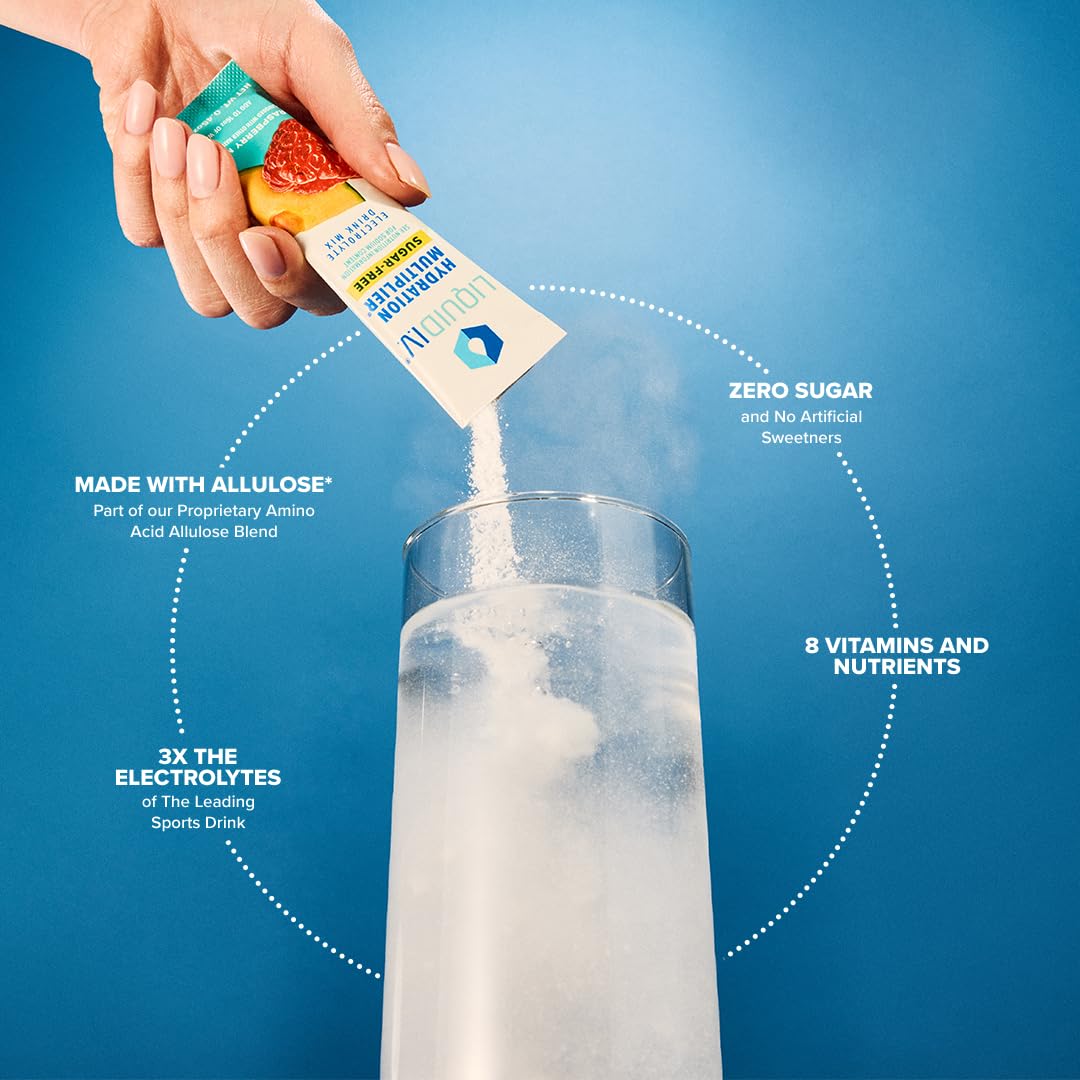 Liquid I.V. Sugar-Free Hydration Multiplier - Raspberry Melon – Hydration Powder Packets Liquid I.V.