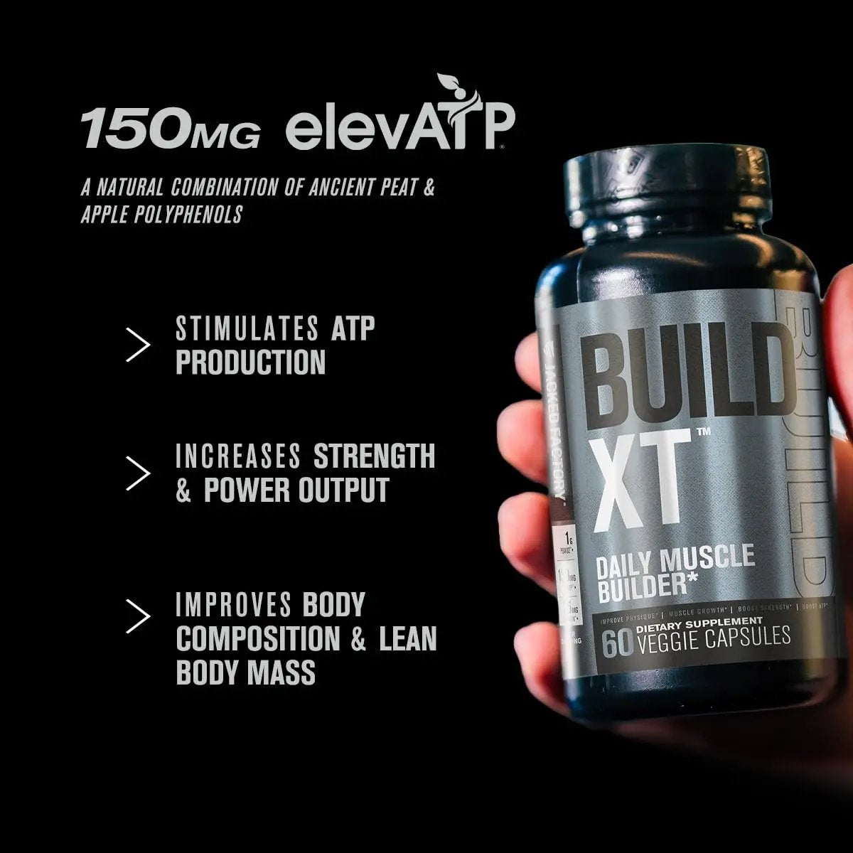 Jacked Factory AM & PM Muscle Building Stack - N.O. XT, Build XT, & Build PM