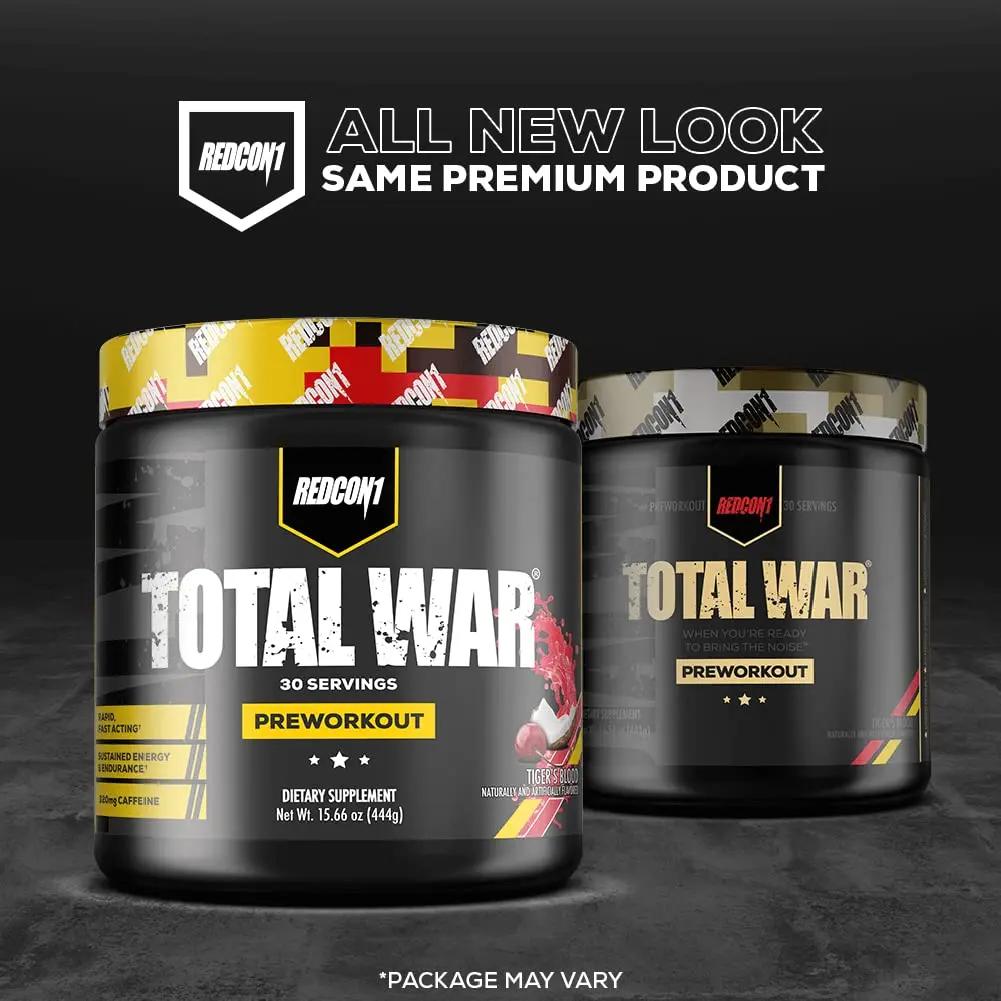 REDCON1 Total War Pre Workout Powder, Kiwi Lime - Beta Alanine + Citrulline Malate Keto REDCON1