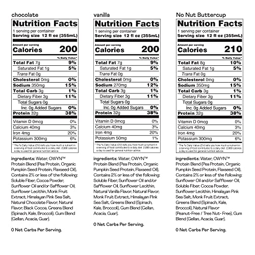 OWYN Only What You Need Pro Elite Vegan High Protein Keto Shake, 32g Protein OWYN Only What You Need