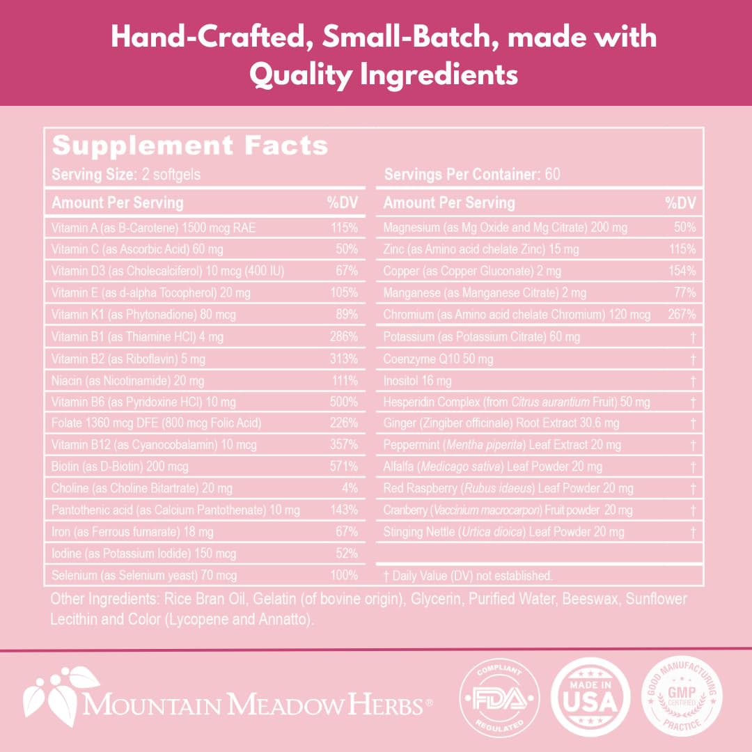 Mountain Meadow Herbs Vita-MOM - Herbal Prenatal Vitamins for Women