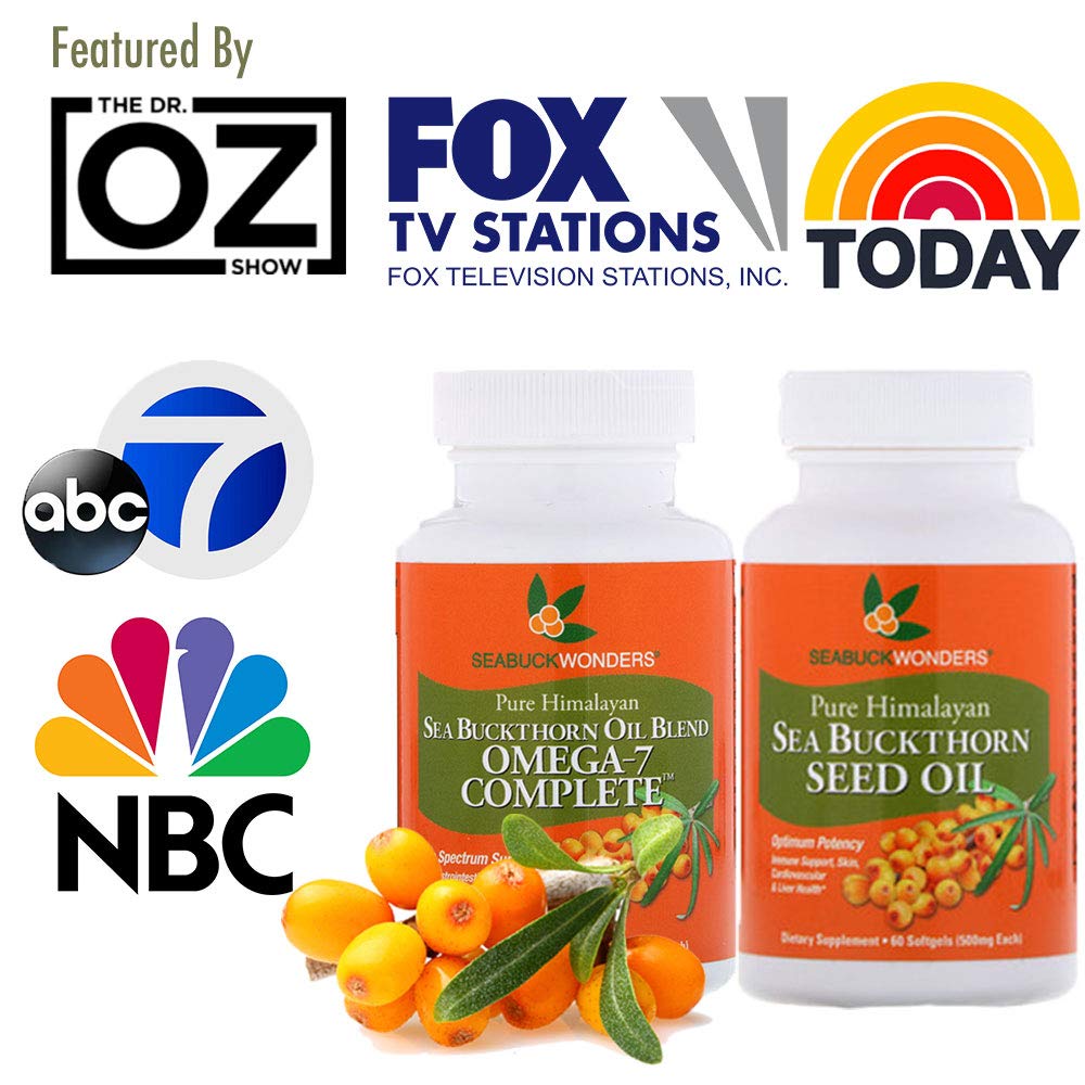SeabuckWonders Sea Buckthorn Oil Blend, Omega-7 Complete, Max Potency, 120 Count SEABUCKWONDERS
