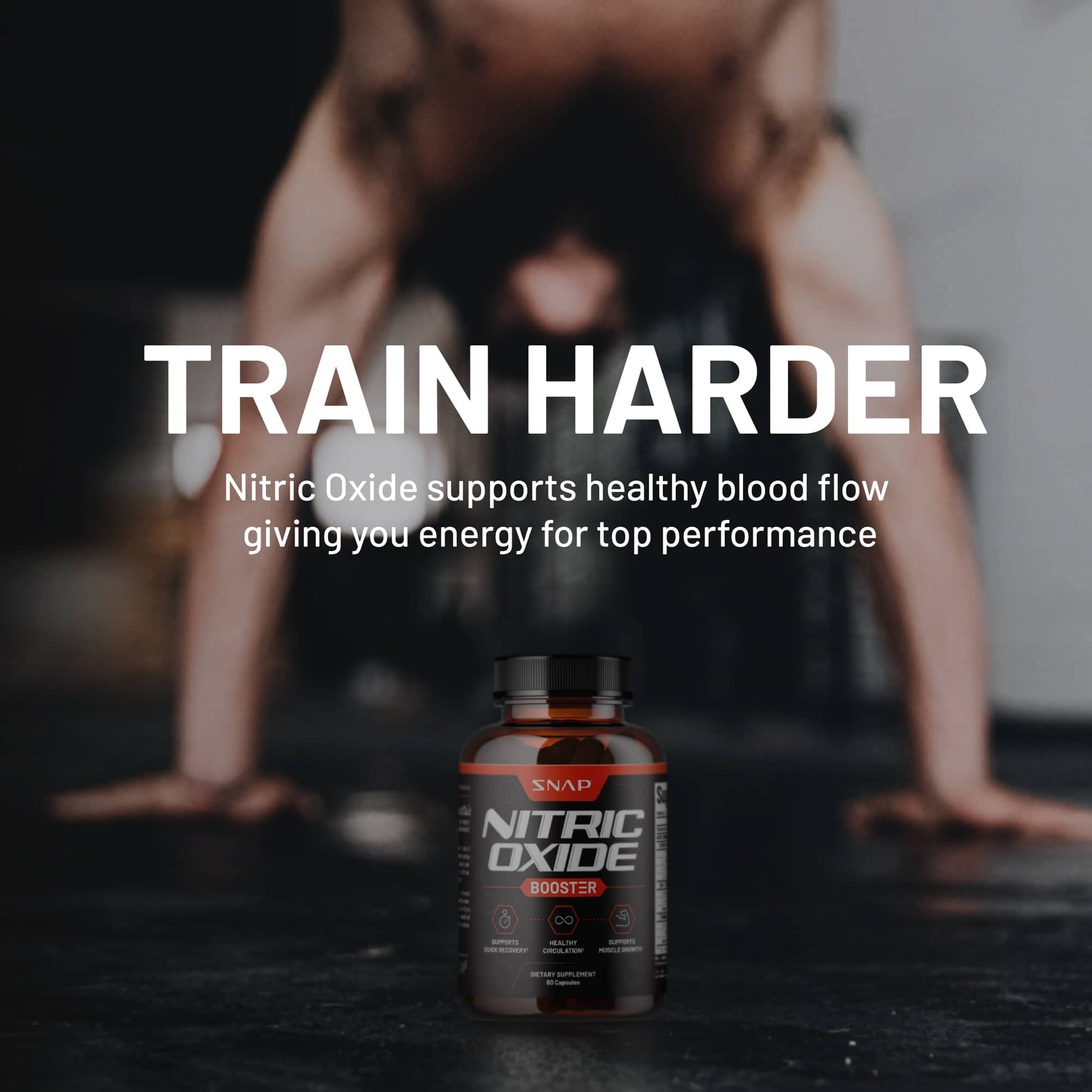 Snap Supplements Nitric Oxide Booster, Performance Formula for Stamina & Endurance Snap Supplements