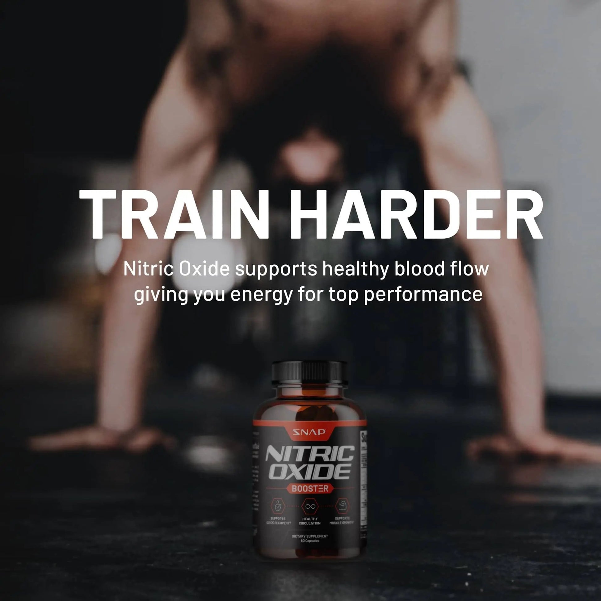 Snap Supplements Nitric Oxide Booster and BCAA Powder