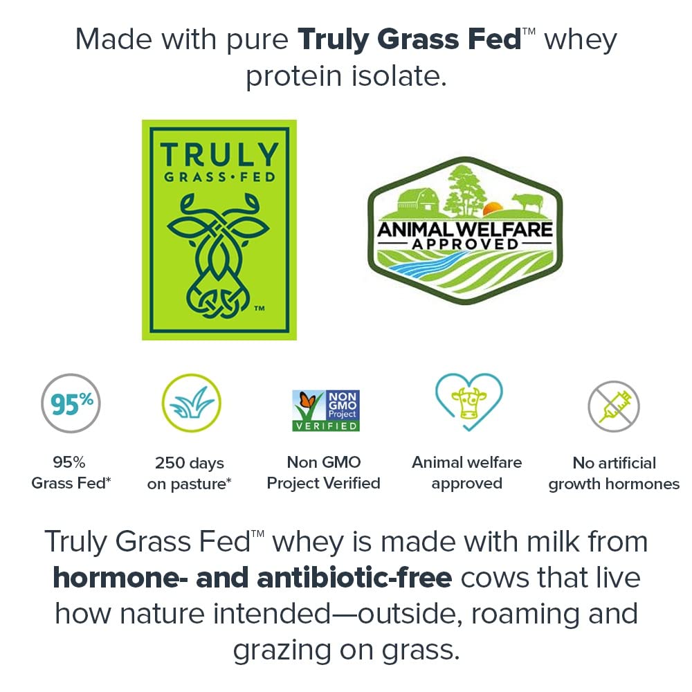 LEGION Whey+ Vanilla Whey Isolate Protein Powder from Grass Fed Cows - Low Carb LEGION