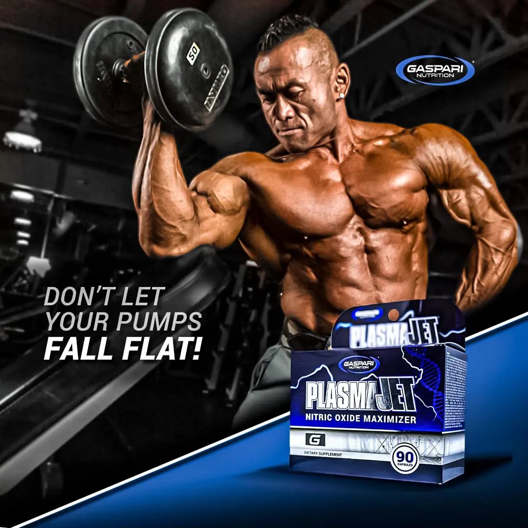 Gaspari Nutrition PlasmaJet, Legendary N.O. Nitric Oxide Maximizer, Increased Lean Mass Gaspari Nutrition
