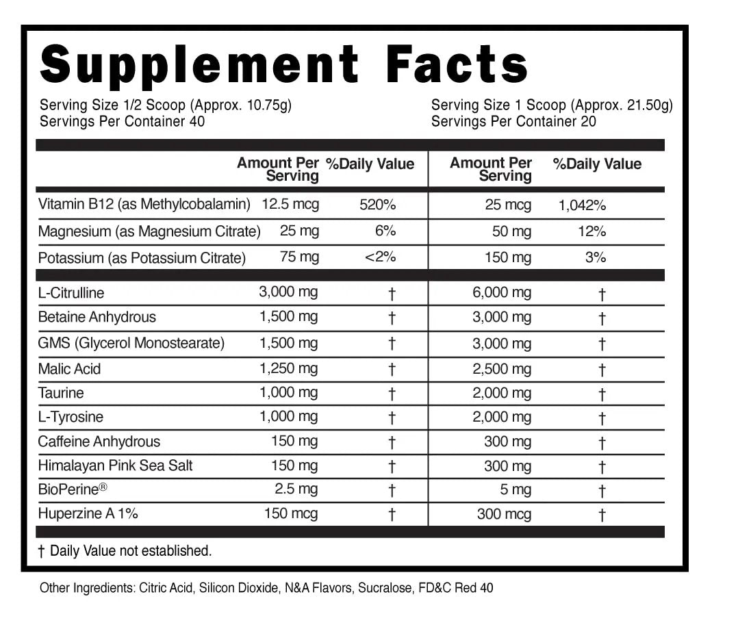 Natty Labs Prehistoric Pump Pre Workout - Preworkout Energy Supplement · 300mg Caffeine · Energy · Focus · Pump · Electrolytes · Hydration · Vitamins - 40 Servings (Pink Star Candy)