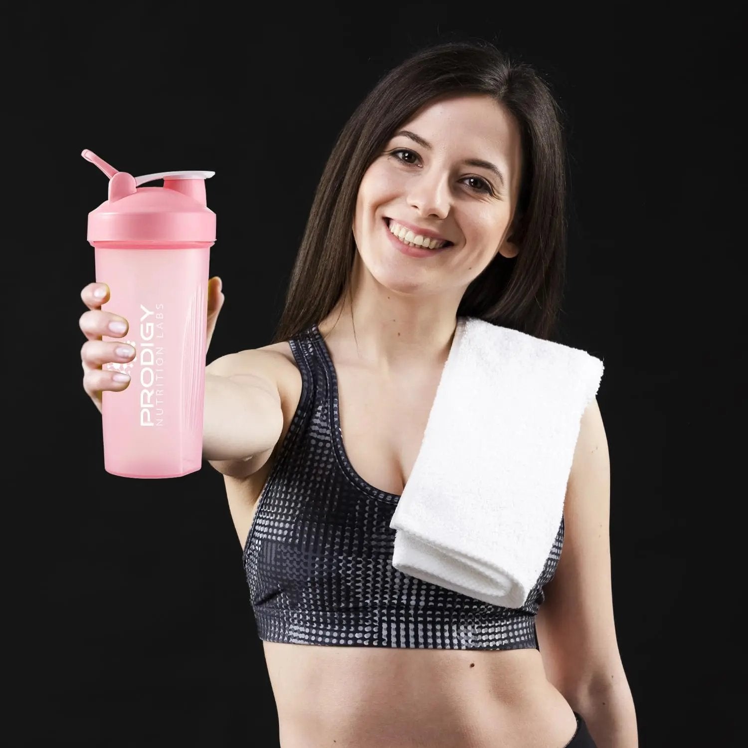 Protein Shaker 20oz Large Shaker Bottle Perfect for Workout Supplements, Protein powder, Sports drinks, BCAA'S, Meal Replacement, BPA Free, Fitness Enthusiasts Athletes - Pink