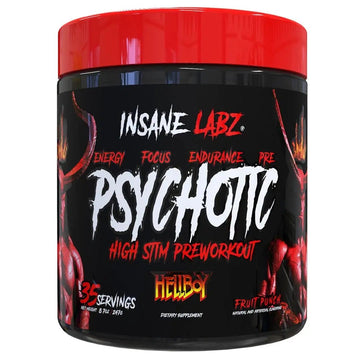 Insane Labz Psychotic, High Stimulant Pre Workout Powder, Extreme Lasting Energy