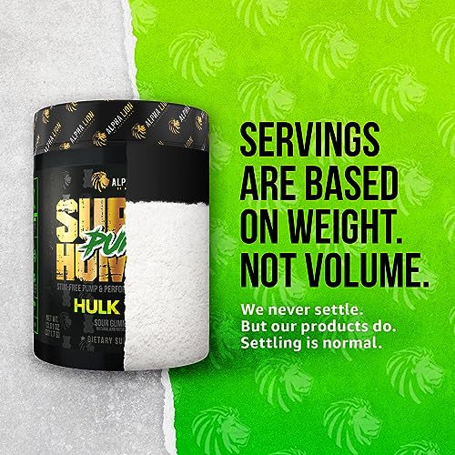 ALPHA LION Superhuman Pump Pre Workout Powder, Nootropic Caffeine & Stim Free ALPHA LION