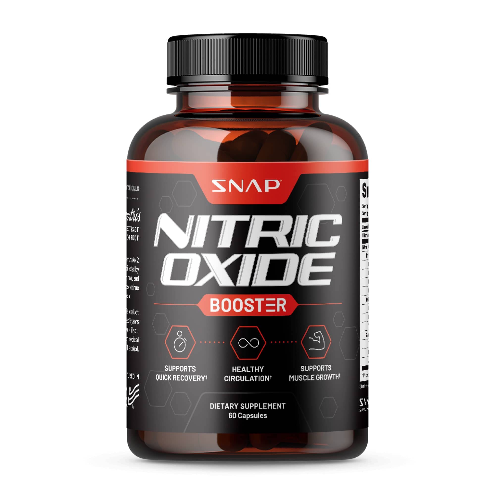 Snap Supplements Nitric Oxide Booster, Performance Formula for Stamina & Endurance
