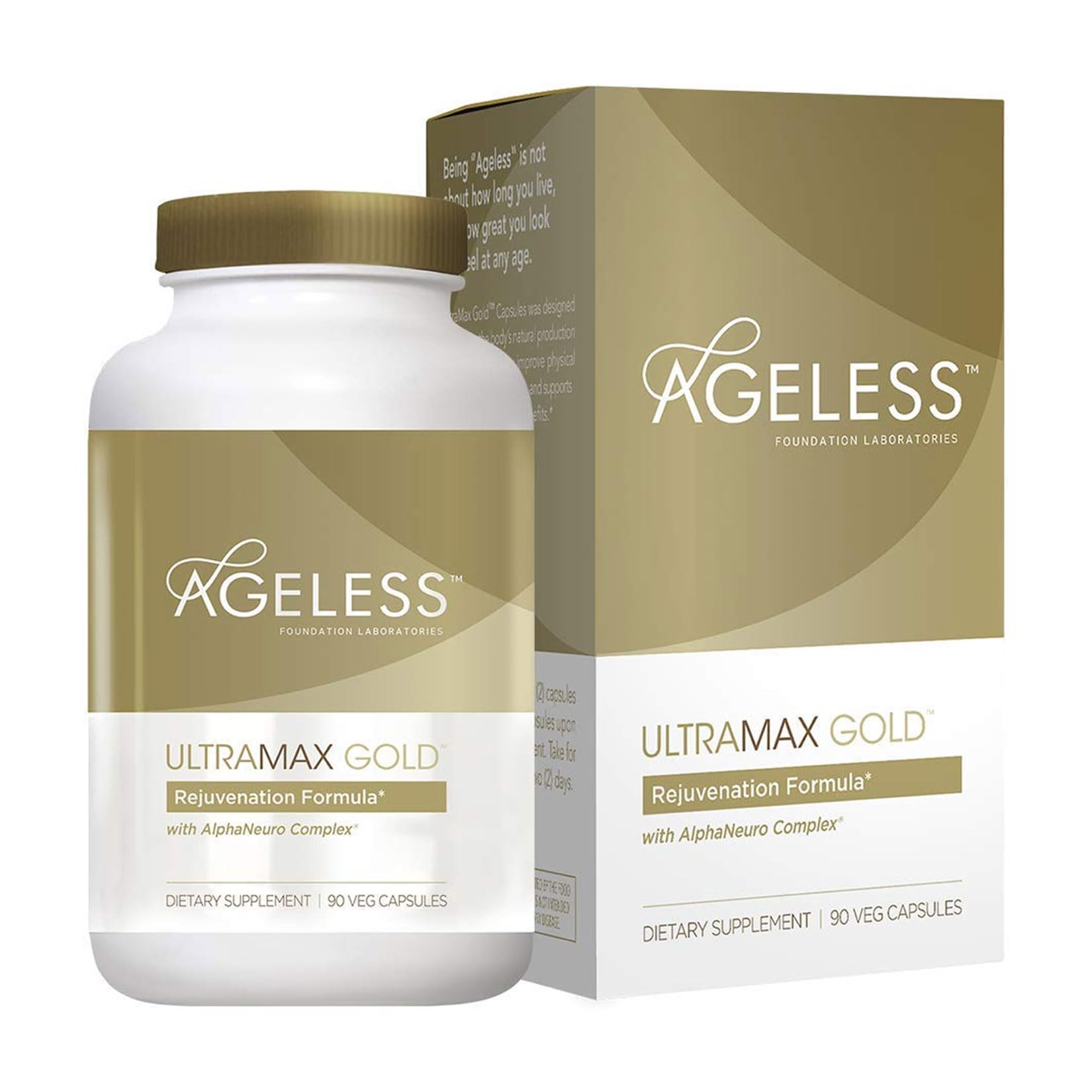 AGELESS™: UltraMAX Gold™ Capsules, HGH Anti-Aging Supplement for Women, Slows