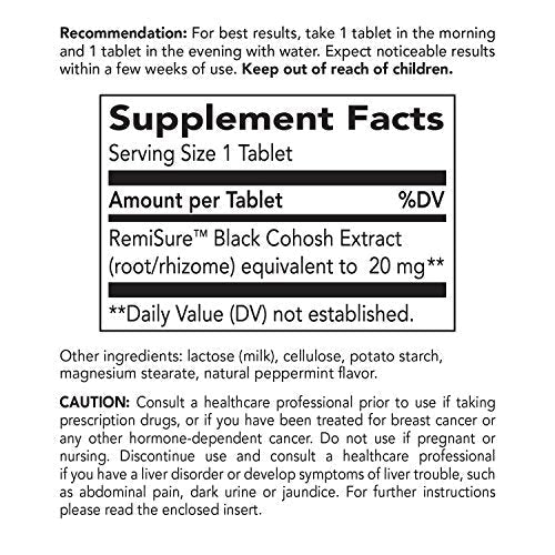 Enzymatic Therapy Remifemin Estrogen-Free Menopause Relief, 120 Tablets