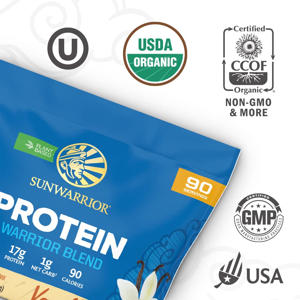 Sunwarrior Vegan Organic Protein Powder Plant-Based | BCAA Amino Acids Hemp Seed Sunwarrior
