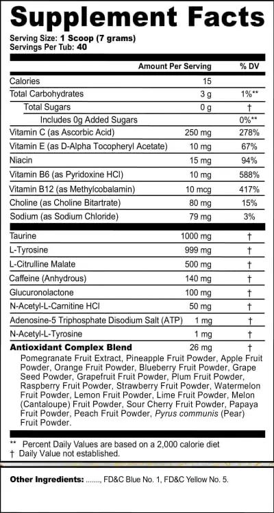 G fuel Mortal Kombat Dancing Dragon Energy Powder, Sugar Free, Clean Caffeine Focus G fuel