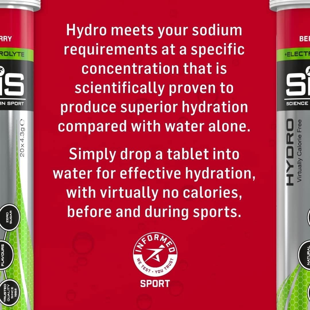 Science In Sport Hydro Hydration Tablets, Variety Pack Pineapple Mango, Berry, Lemon Science in Sport