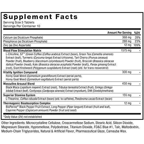 FORCE FACTOR Score! XXL, 3-Pack, Nitric Oxide Booster Supplement for Men with L Force Factor