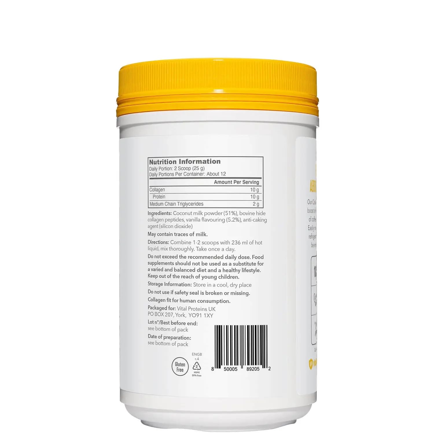 Vital Proteins Collagen Coffee Creamer, No Dairy & Low Sugar Powder with Collagen Peptides Supplement VITAL PROTEINS