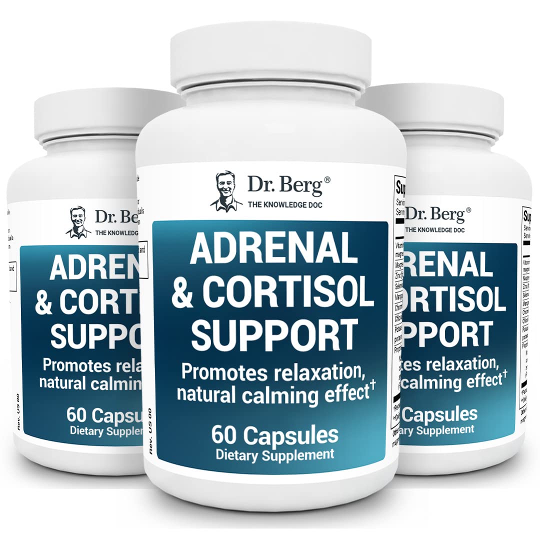 Dr. Berg Adrenal & Cortisol Supplement New Formula - Adrenal Supplement & Cortisol