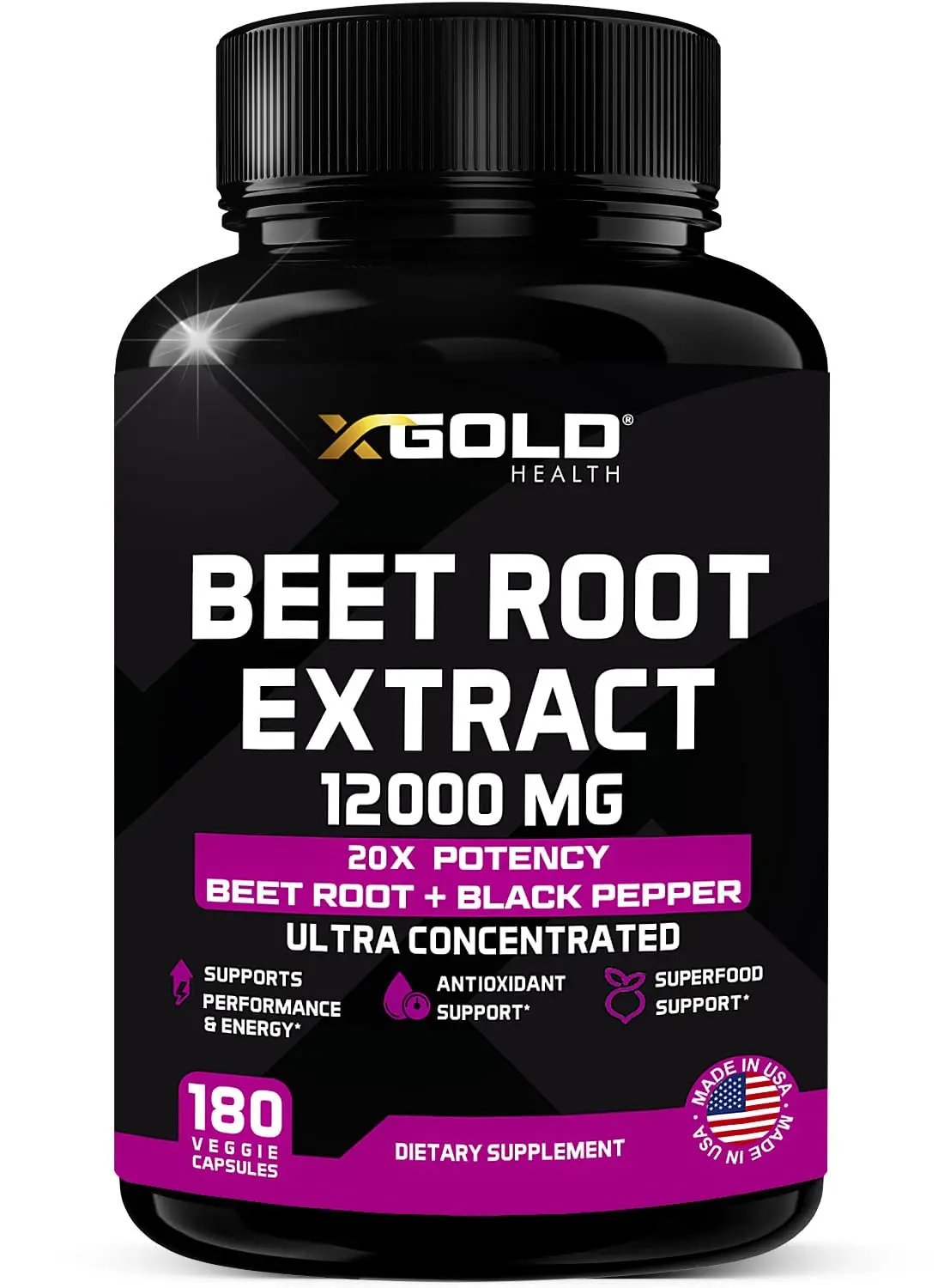 Beet Root Extract Capsules - 12000mg 20x Concentrated Beet Root Capsules Supplement