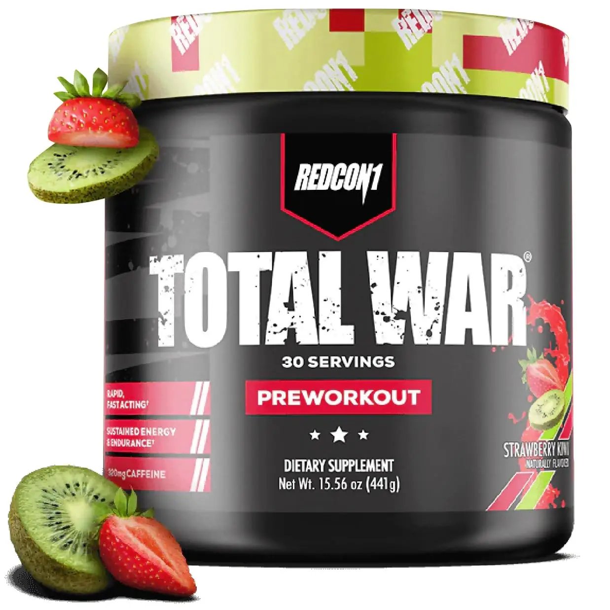 REDCON1 Total War Pre Workout - L Citrulline, Malic Acid, Green Tea Leaf Extract for Pump