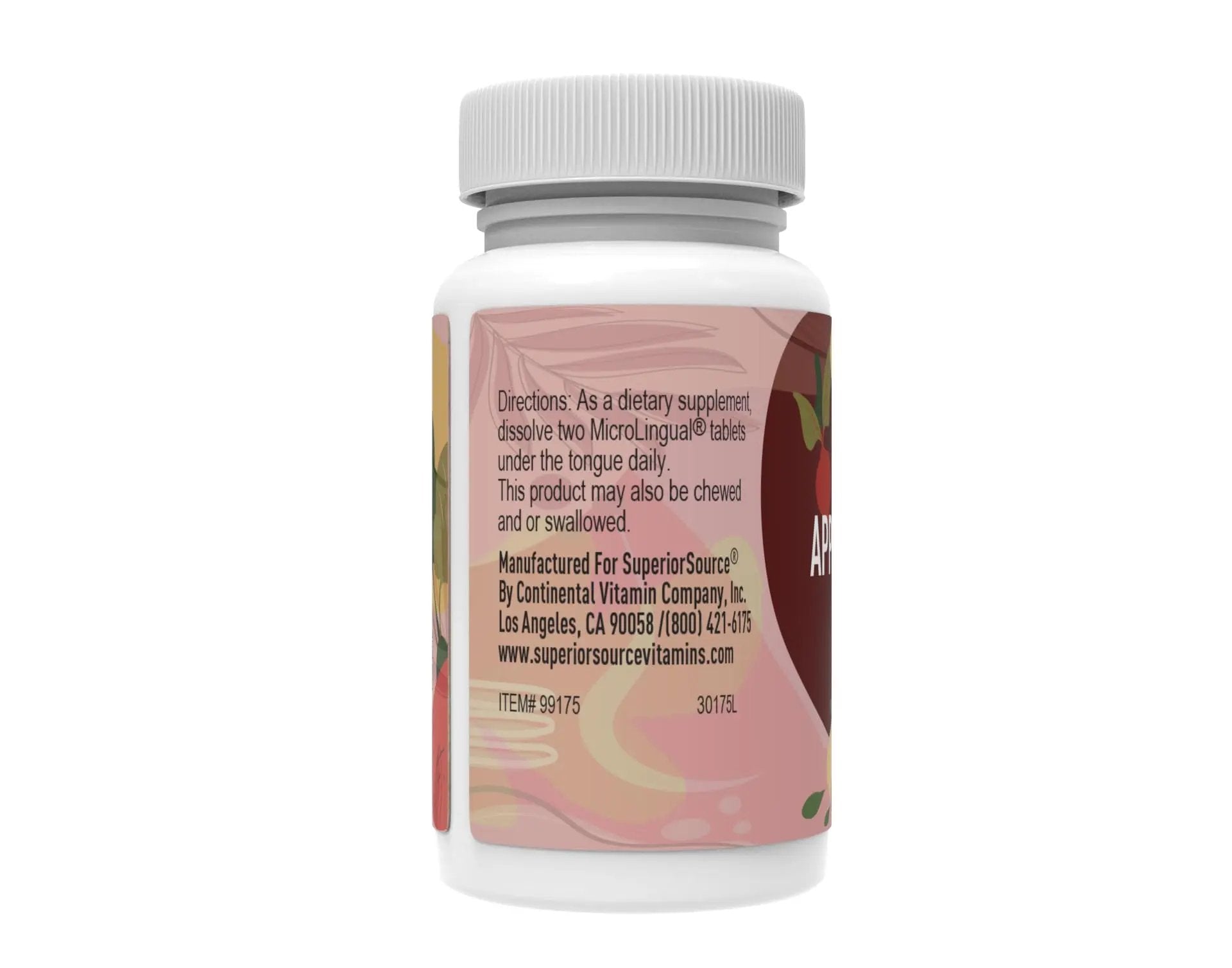 Superior Source Beet Root + Apple Cider Vinegar Clean Melts, 60 Instant Dissolving & Great Tasting Tablets, Nitric Oxide and Energy Booster, Immunity & Detox, Non-GMO