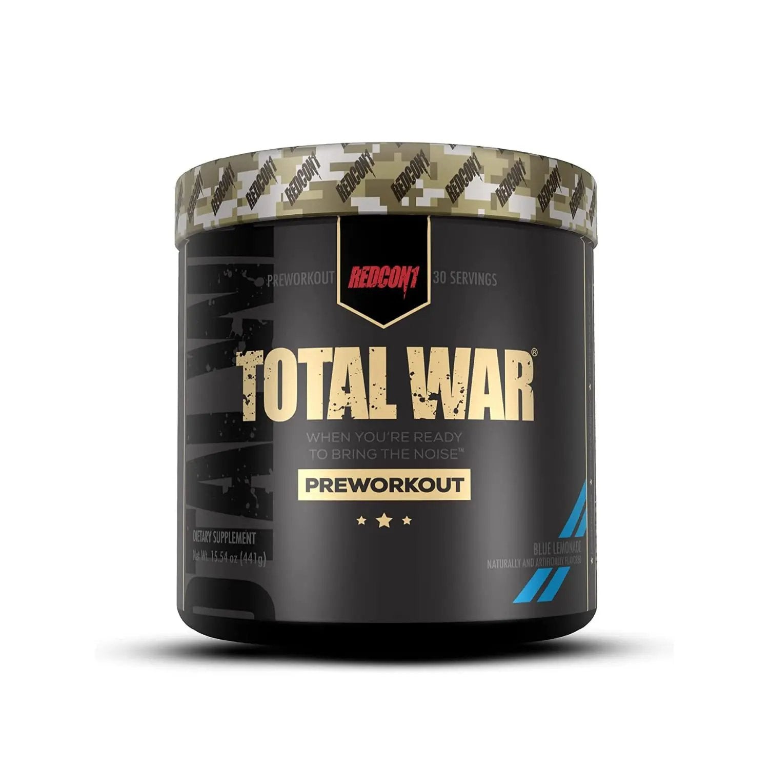 REDCON1 Total War Preworkout (Blue Lemonade) & Big Noise Non-Stim Preworkout Powder (Rainbow Candy) Stack - Pre Workout Duo for Energy, Focus & Endurance (2 Products, 30 Servings Each)