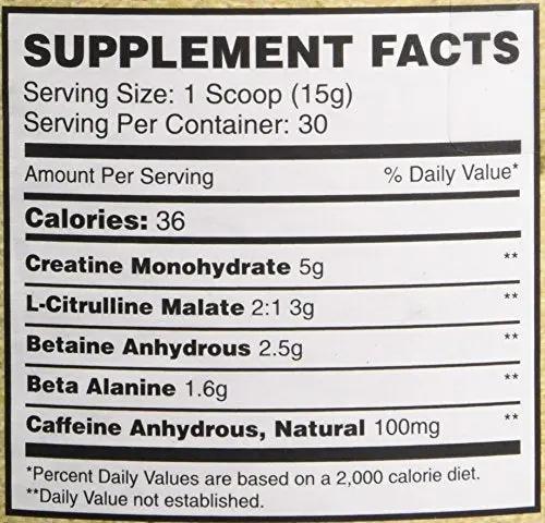 Propello Life Pre-Workout Drink Mix, West Coast Citrus, 450g