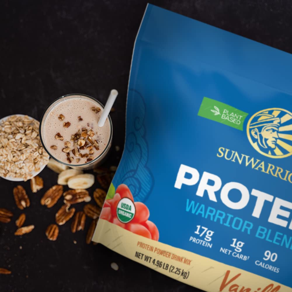 Sunwarrior Vegan Organic Protein Powder Plant-Based | BCAA Amino Acids Hemp Seed Sunwarrior