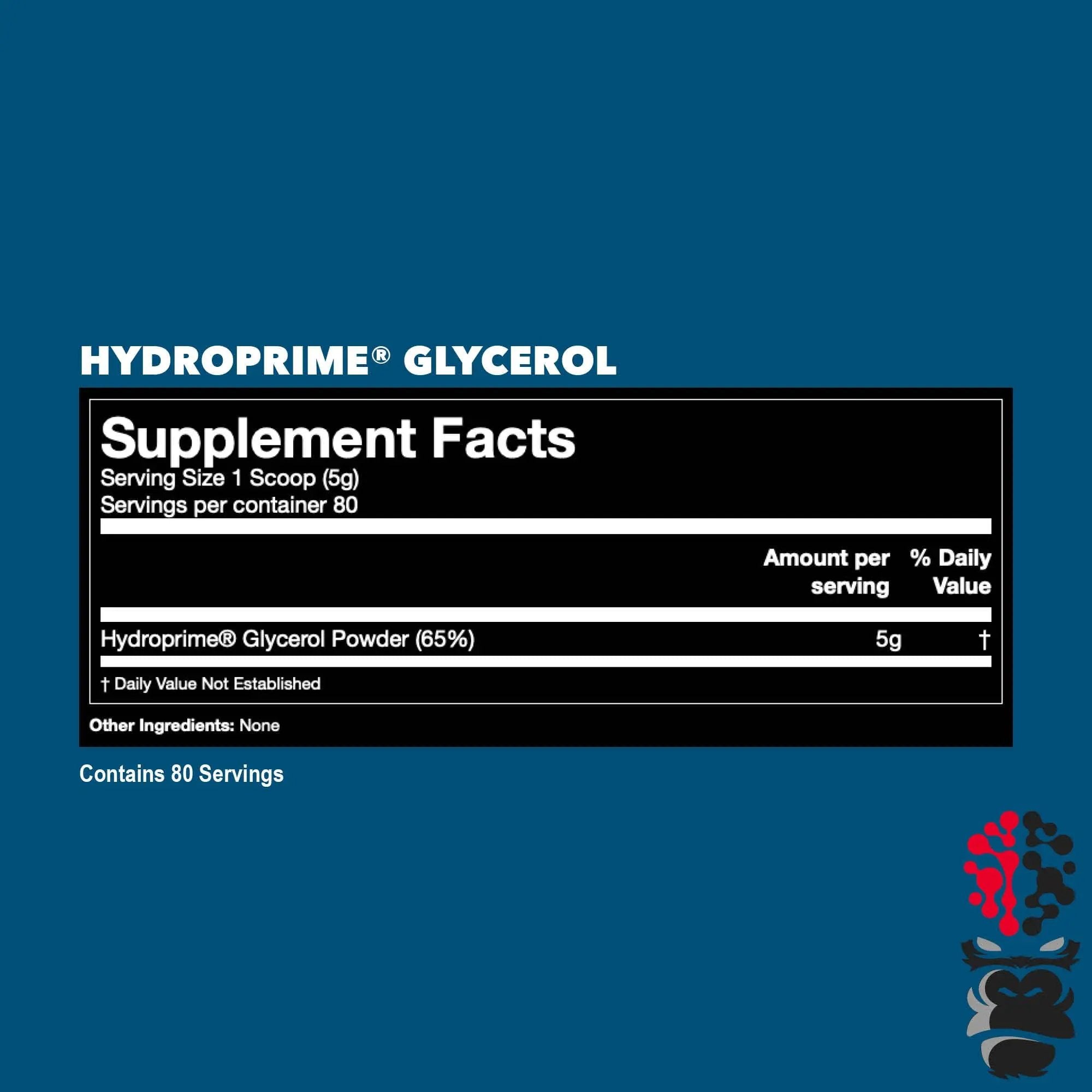 Gorilla Mind Hydroprime Glycerol Pre-Workout - Hydrating Pre-Workout Formula for Intense Gorilla Mind