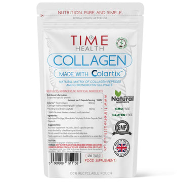 New: Colartix™ Collagen - 120 Capsules - Joint Specific Type II Collagen from Cartilage - Hydrolysed Collagen