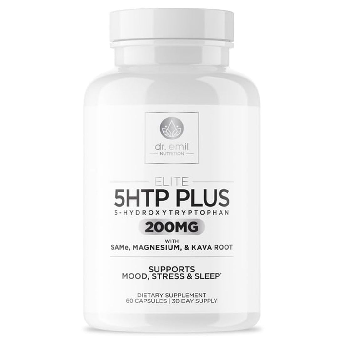 200 MG 5-HTP Elite with Kava Root Extract, Magnesium & SAM-e to Maintain Normal