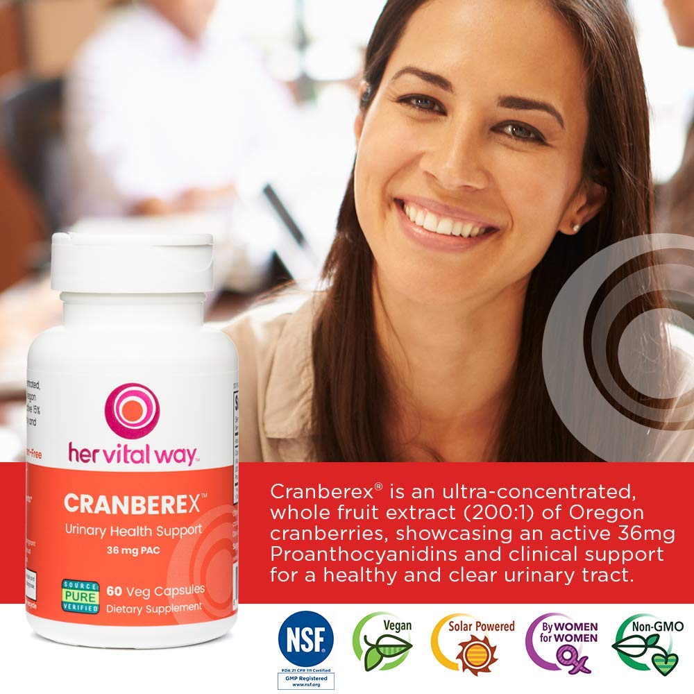 her vital way Cranberex - Cranberry Pills for Women and Men - Cranberry Supplement her vital way