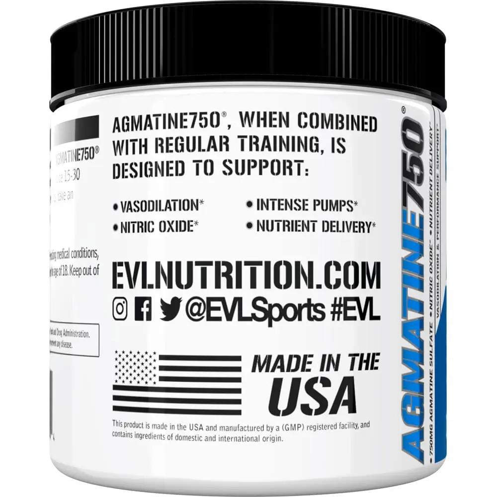 Evlution Agmatine Sulfate Nitric Oxide Powder Nutrition High Strength Agmatine Sulfate Evlution
