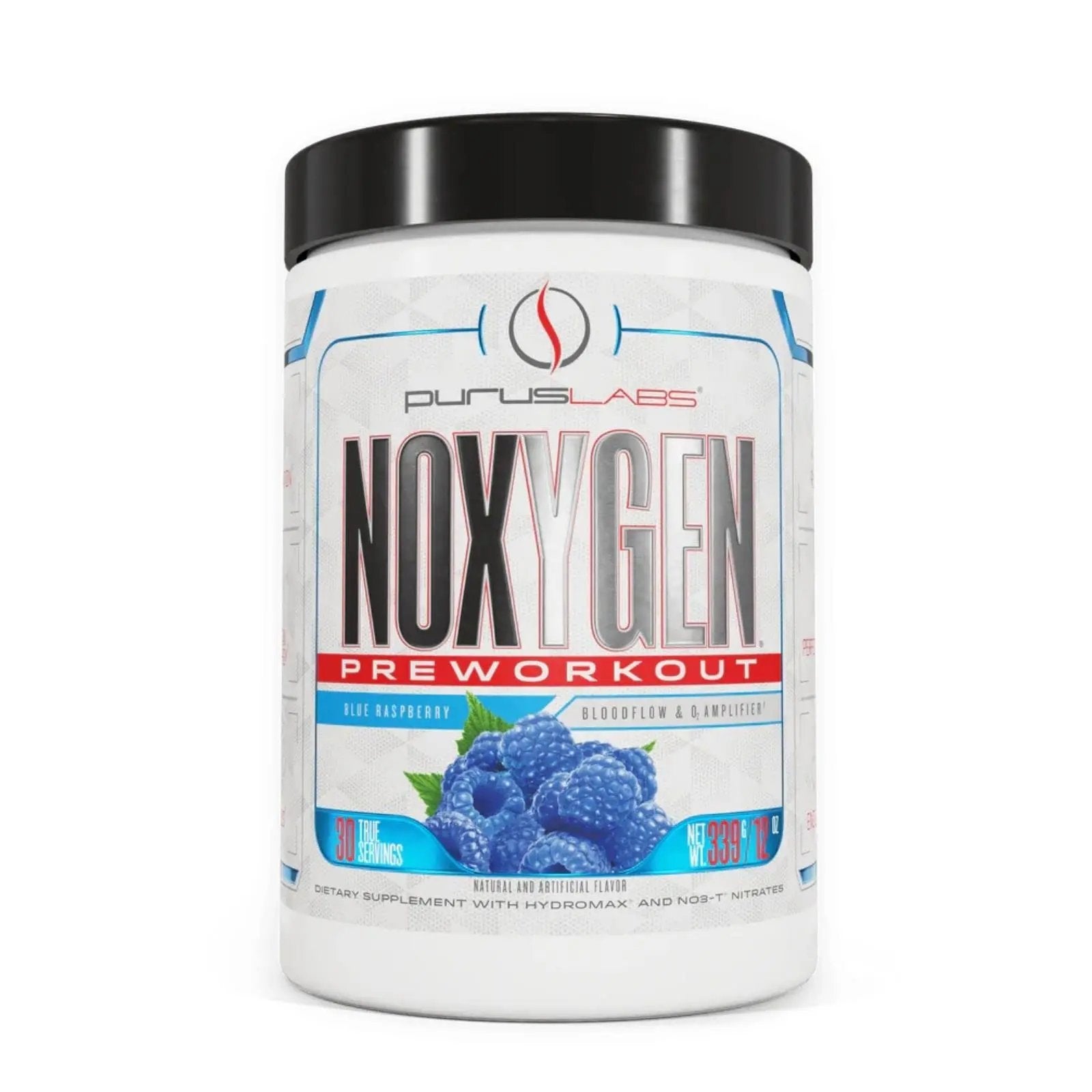 Purus Labs NOXYGEN PREWORKOUT Powder, 30 Servings (Blue Raspberry)