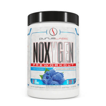 Purus Labs NOXYGEN PREWORKOUT Powder, 30 Servings (Blue Raspberry)