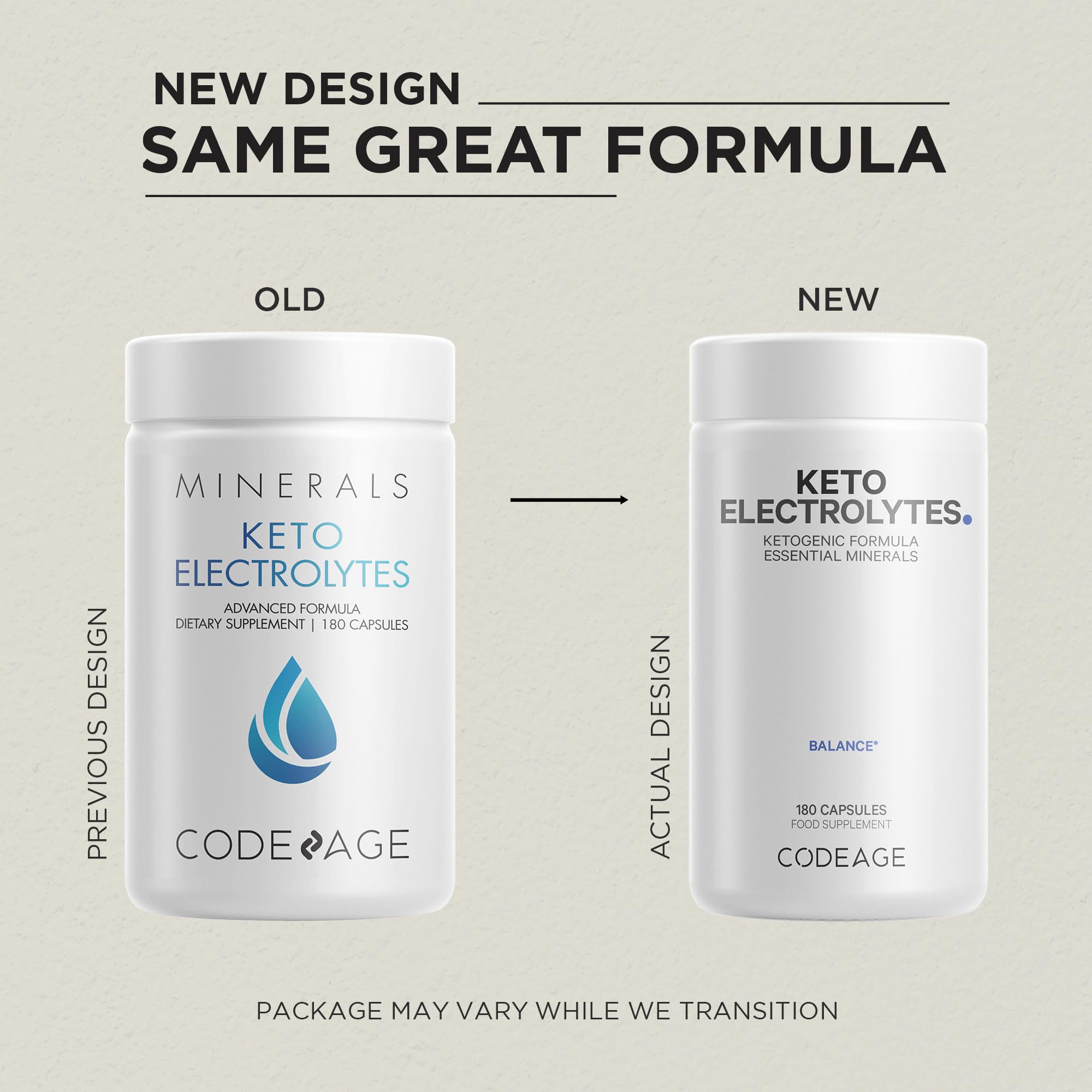 Keto Electrolytes Supplement – Vegan Electrolyte Tablets w Magnesium, Potassium Codeage