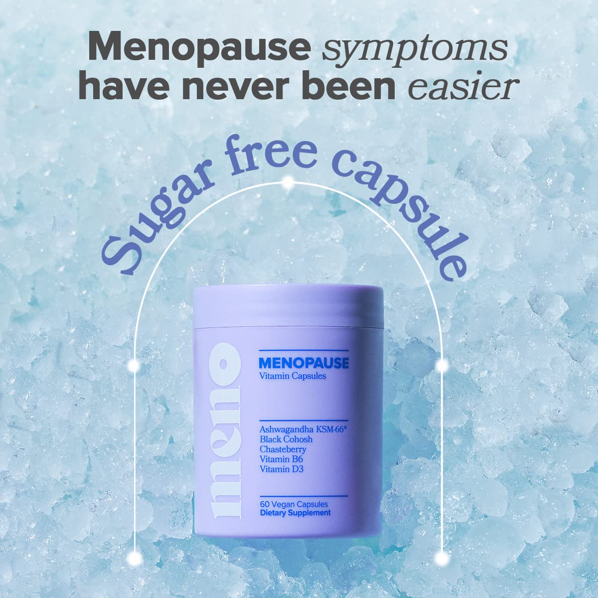 MENO Vitamins for Menopause, 30 Servings (Pack of 3) - Hormone-Free Menopause O Positiv