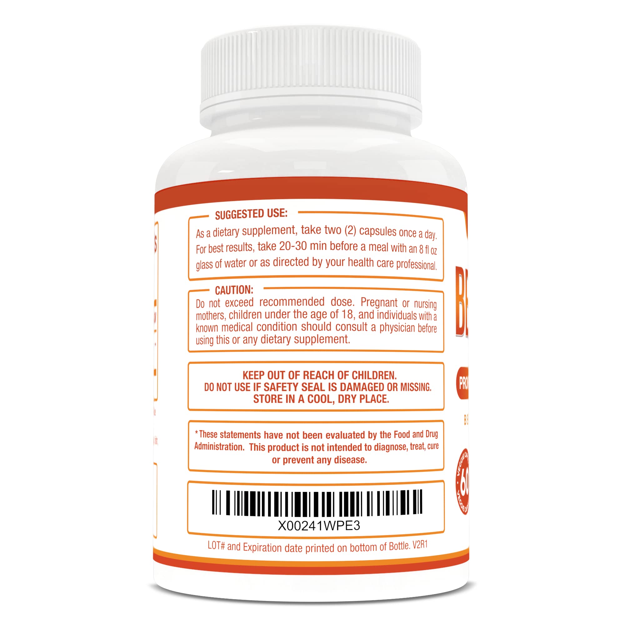 Purely Optimal Premium Berberine Supplement - 1200mg Berberine HCl, Non-GMO Purely Optimal