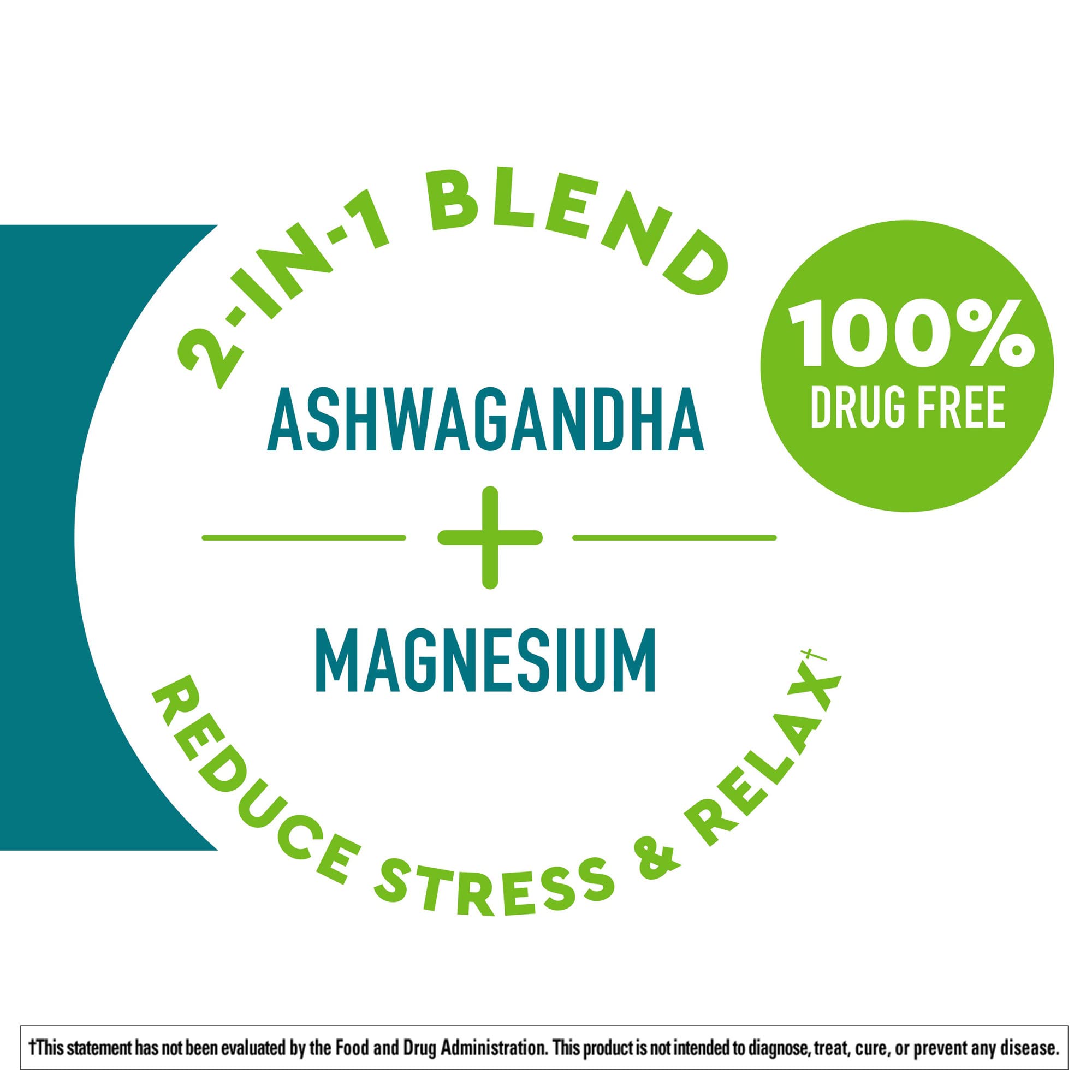 Nature Made Wellblends Calm & Relax, Ashwagandha 125 mg, Magnesium 300 mg Nature Made