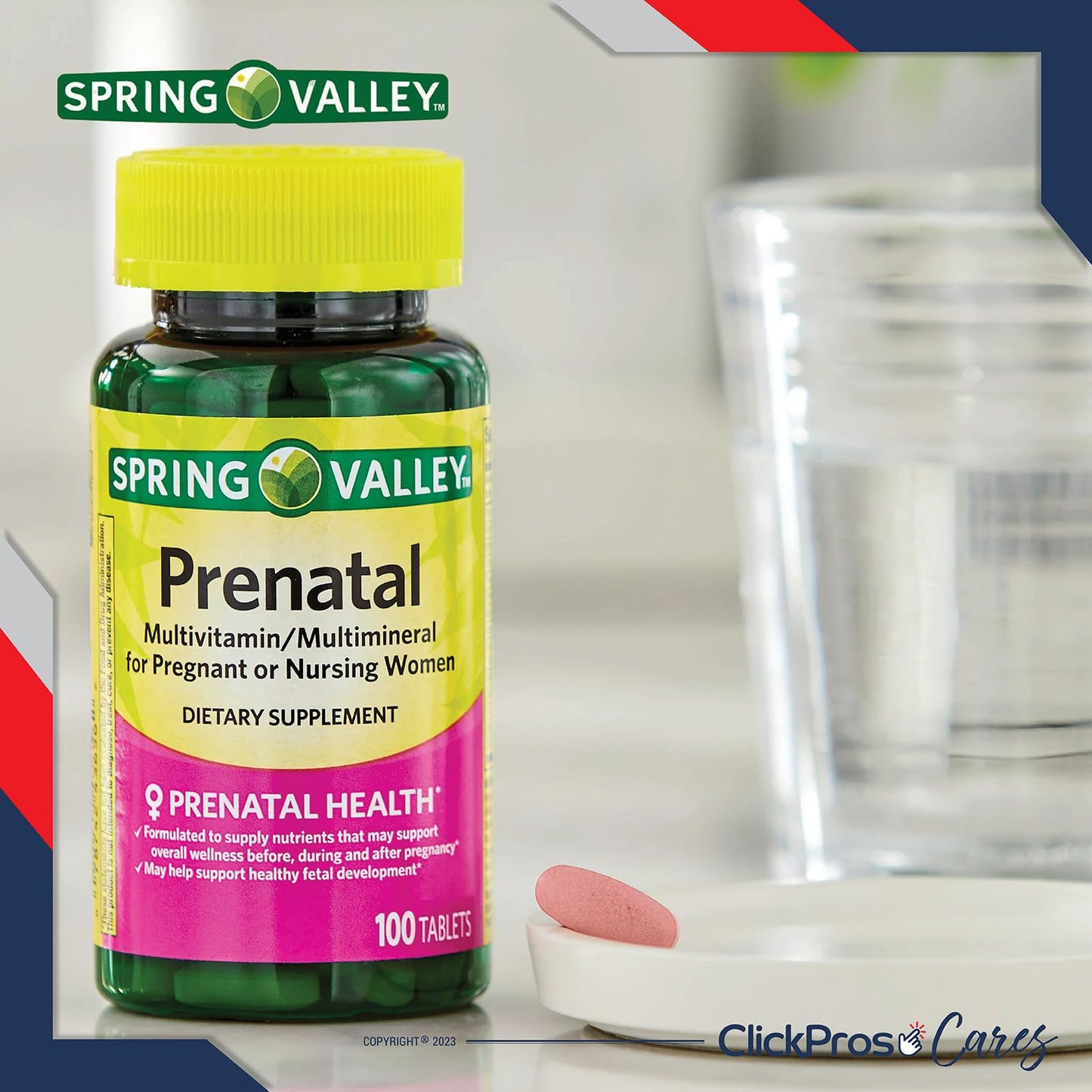 Spring Valley Prenatal Multivitamin/Multimineral for Pregnant and Nursing Women Dietary Supplement