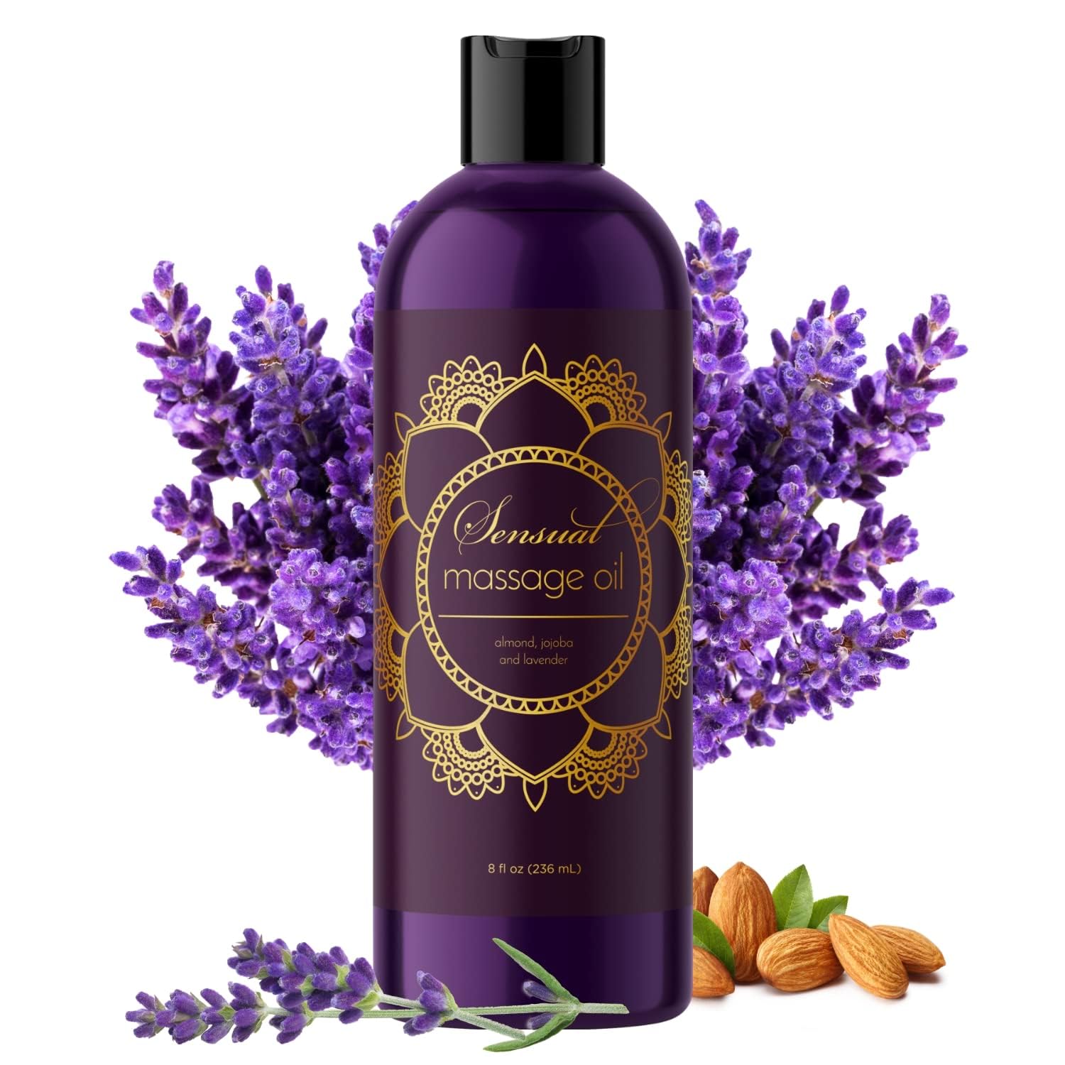 Aromatherapy Sensual Massage Oil for Couples - Relaxing Full Body Massage Oil for Date