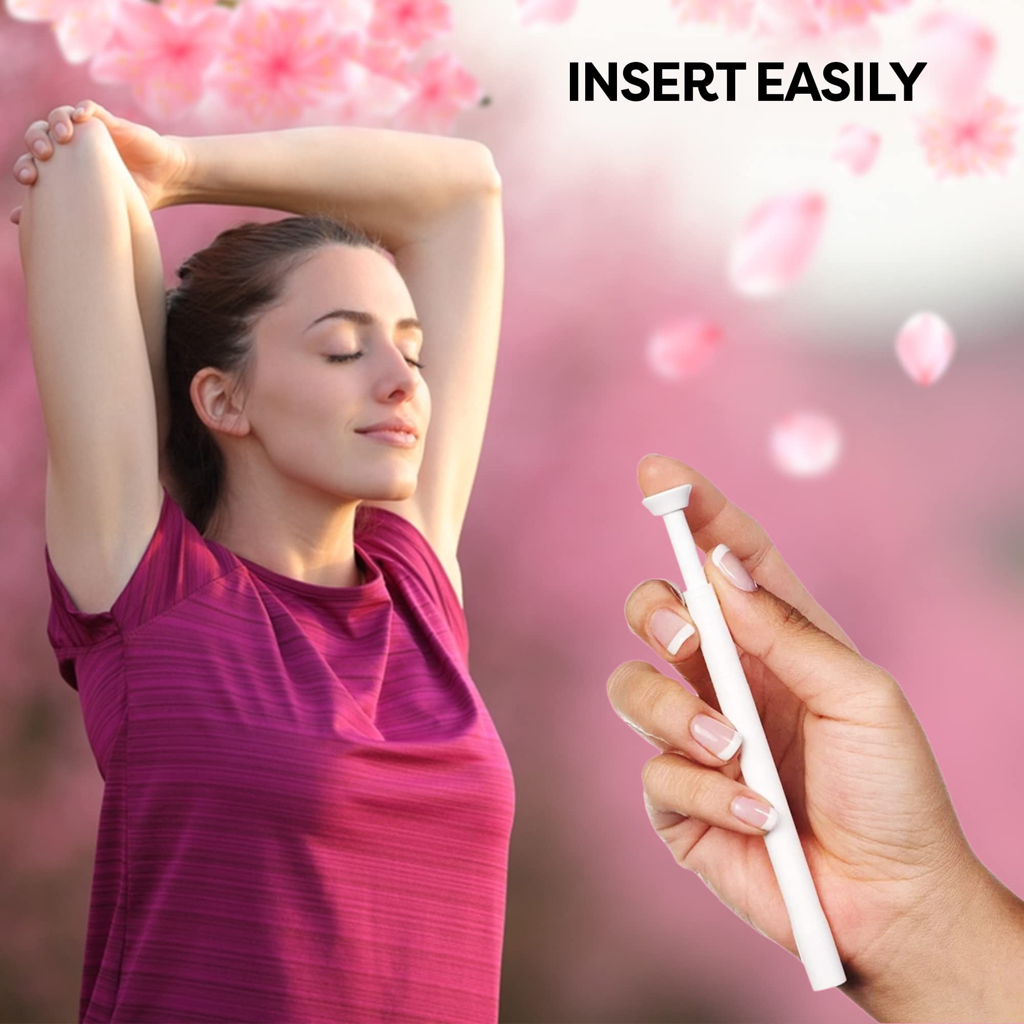 ACE NUTRITION pHresh Vaginal Suppository Applicators – Pack of 30 Individually Wrapped Disposable